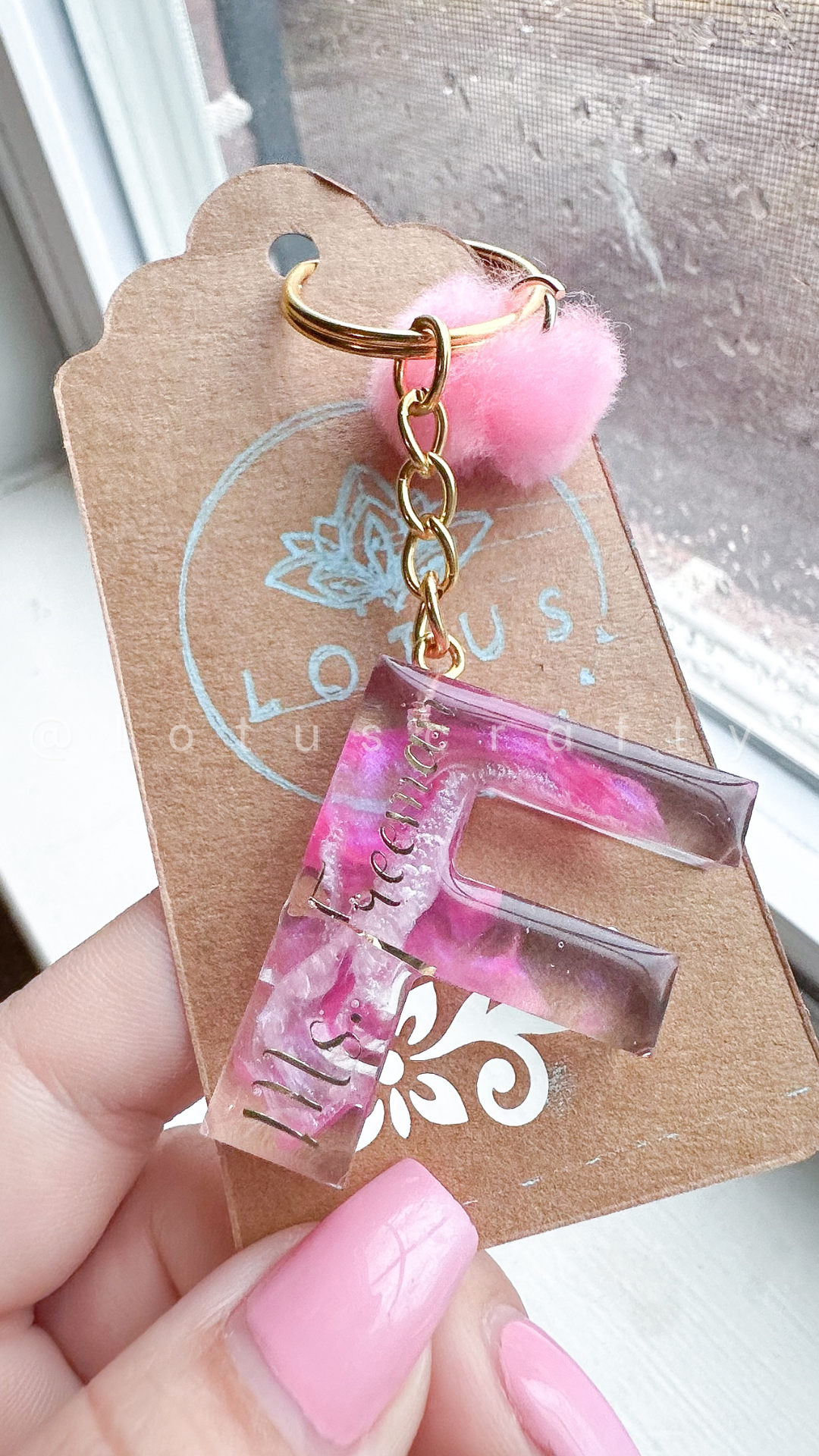 Keychain Letter Regular Size CUSTOM-MADE